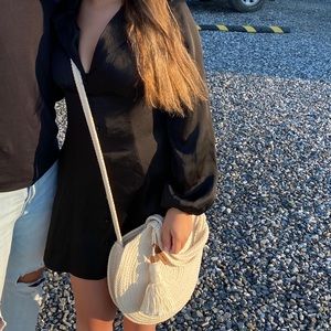 Black silk Zara dress